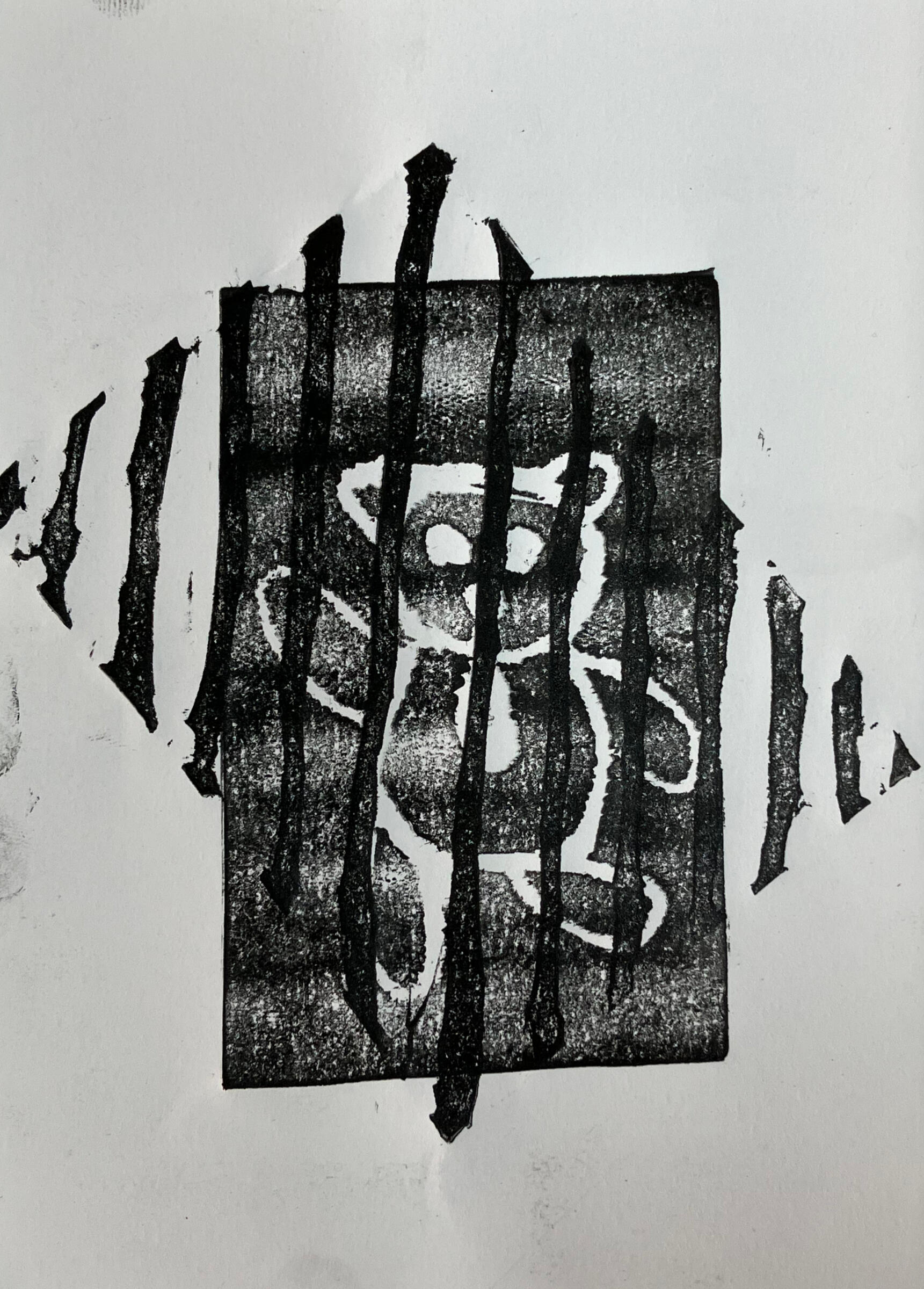 Gravura em borrachaa